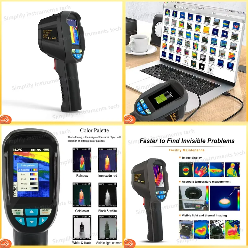 Thermal Imaging Camera 256X192 - Cámara de imagen térmica RX-350, termómetro